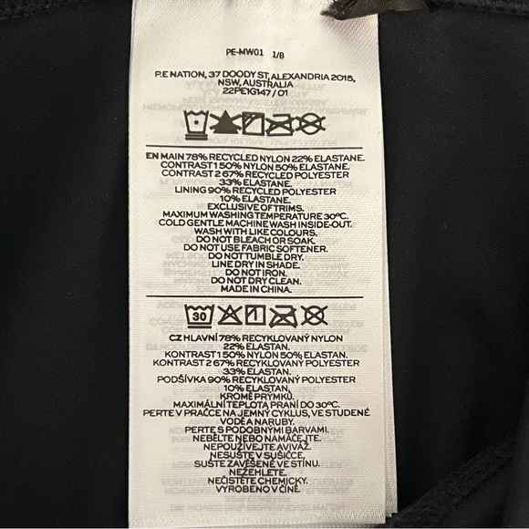 P.E Nation the Comeback Legging, highwaisted, black/colorblock, size M - Picture 14 of 14